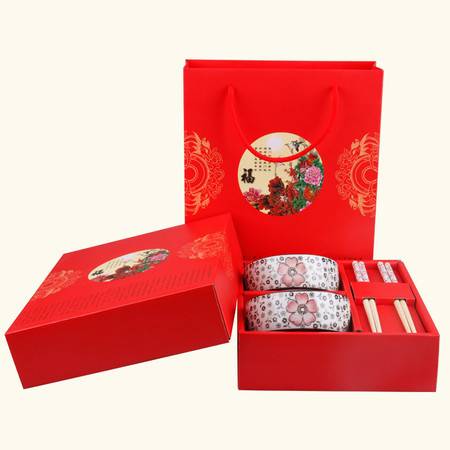 福壽祿喜碗筷套裝 精致餐具，承載美好祝愿